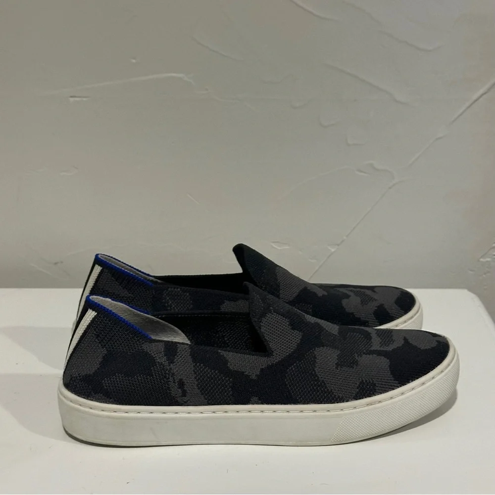 Rothy’s‎ Camo Slip-On Sneakers Minimal Athleisure Everyday Flats Sz 5.5